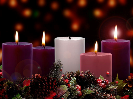 Advent week 4 - 4 candles lit